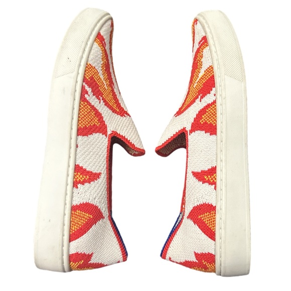 Rothy's The Kids Sneaker Flames Slip On Flats Shoes Big Kid Size 2 - Picture 2 of 8